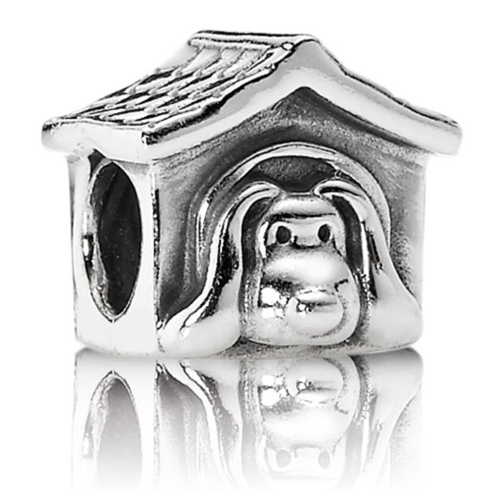 Genuinely Retired PANDORA Doghouse Charm; 790952EN27